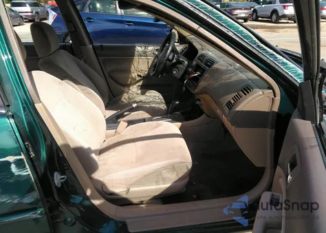 2002 Honda Civic Lx z USA, uszkodzony, nr VIN 2HGES16542H539553